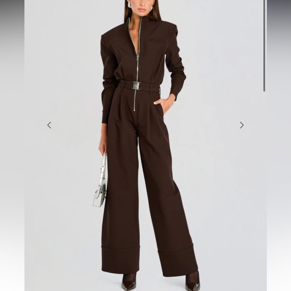 (New with tags) SER.O.YA Vera Heavy Crepe Jumpsuit - Size Medium